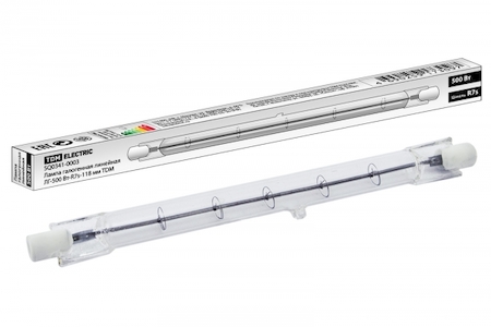 TDM ELECTRIC SQ0341-0003 Лампа галогенная линейная ЛГ-500 Вт-R7s-118 мм TDM